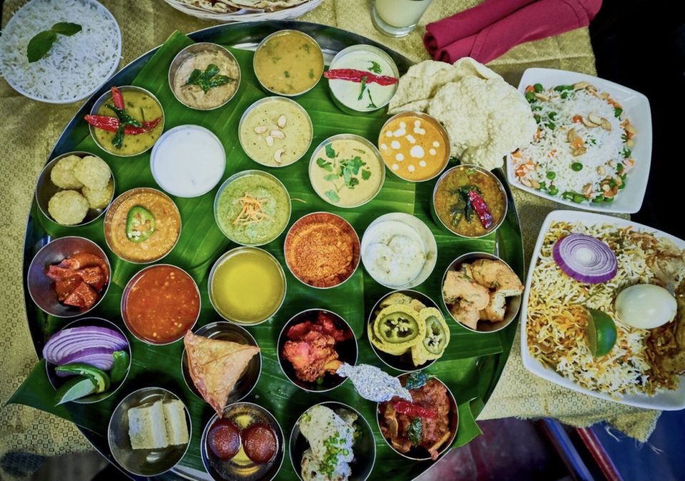 Hygienic South Indian restaurant offering traditional South Indian thali